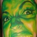 Tattoos - green face vampire chick - 37106